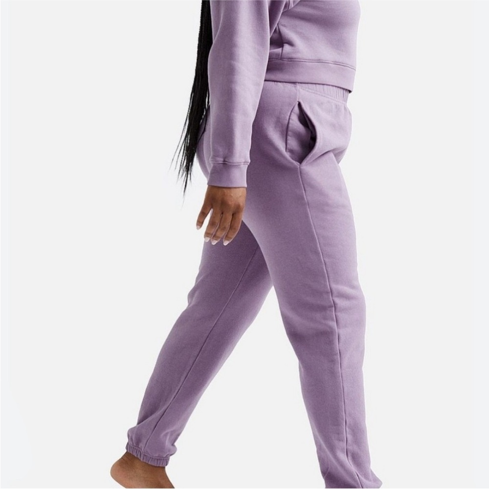 MATE The Label Organic Cotton Relaxed Pocket Sweatpant Lavender Purple